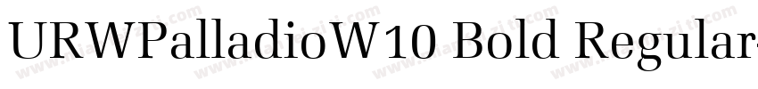 URWPalladioW10 Bold Regular字体转换